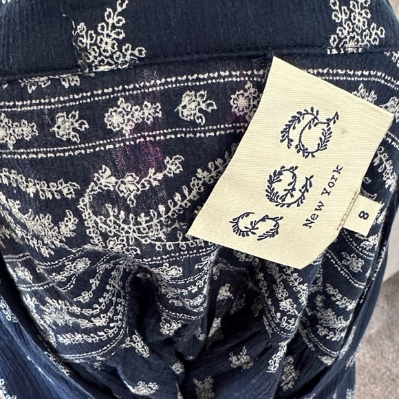 Sea New York Navy and White Paisley Blouse - Picture 11 of 11